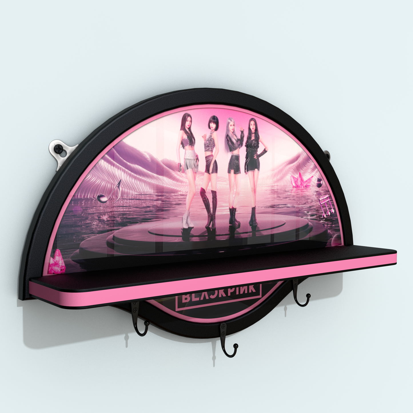 Repisa Lineal - Black Pink 51 cm