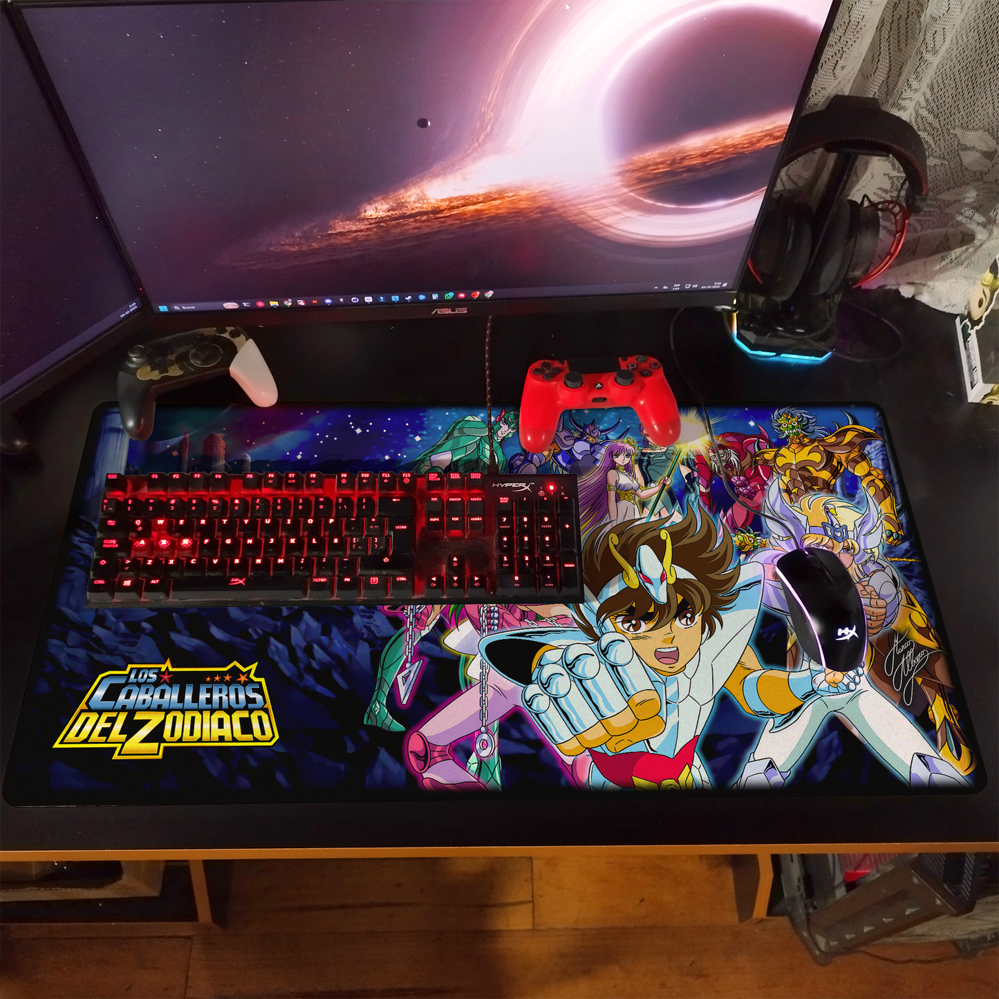 Mousepad Caballeros del Zodiaco V3 - 80x40 cm