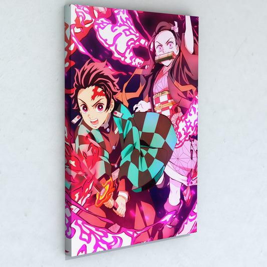 Cuadro KNY - Tanjiro & Nezuko 50 x 36 cm