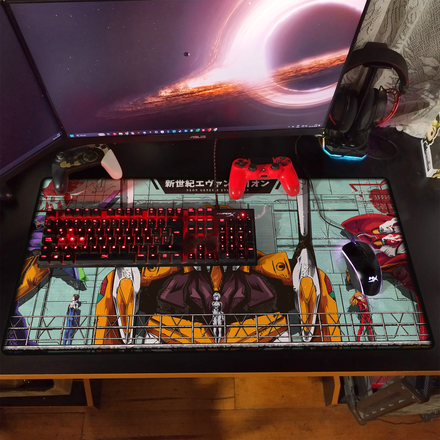 Mousepad Evangelion - 80x40 cm