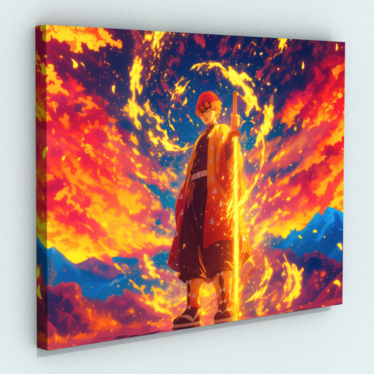 Cuadro KNY - Zenitsu Agatsuma 36 x 50 cm