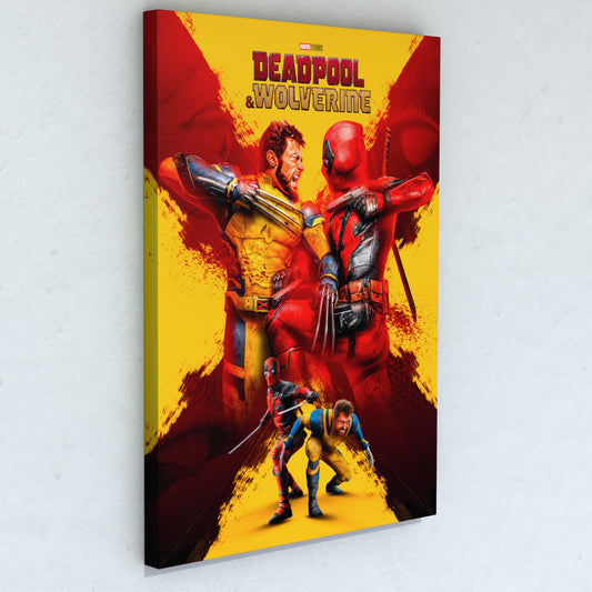 Cuadro Deadpool & Wolverine 50 x 36 cm