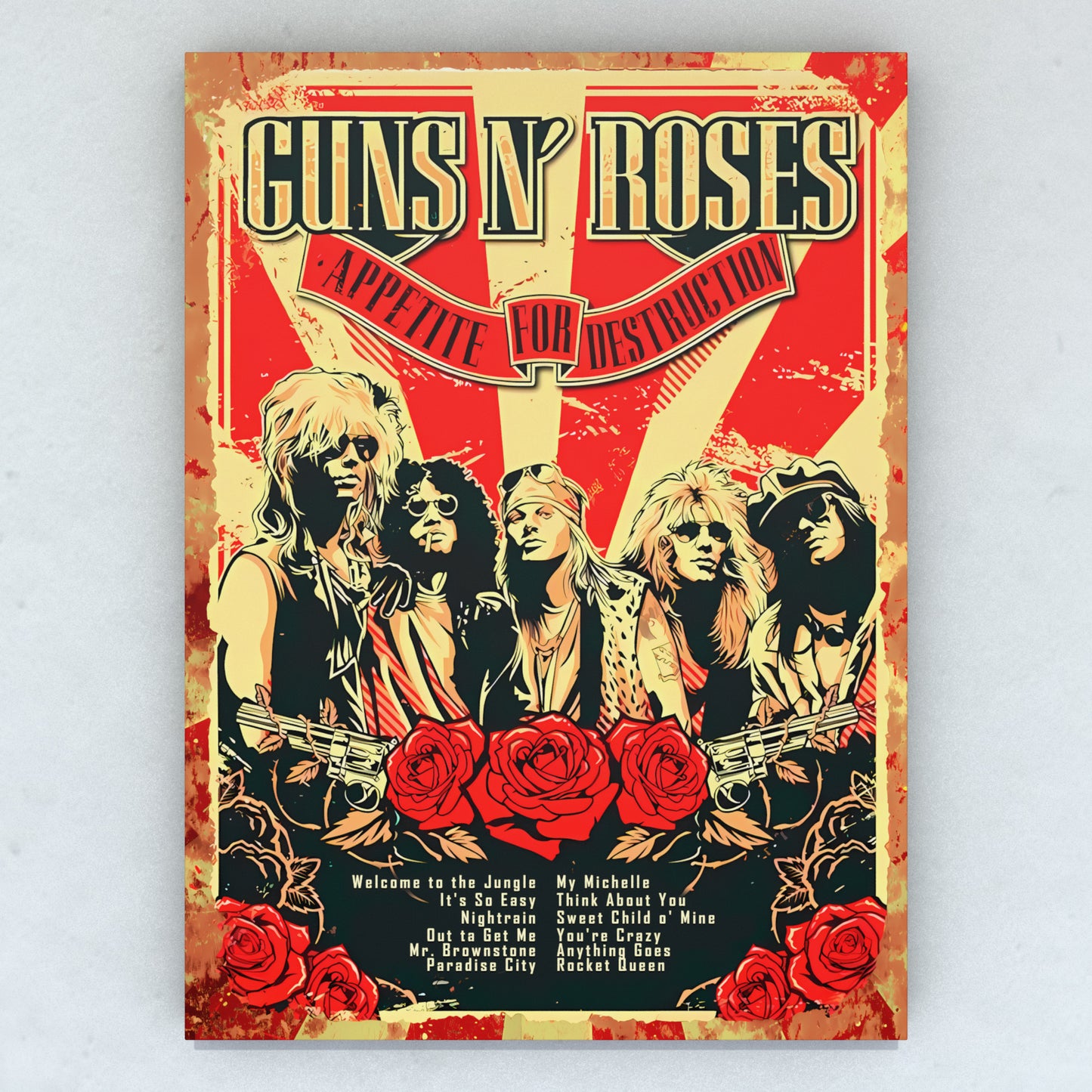 Cuadro Guns N´ Roses - AFD 50 x 36 cm