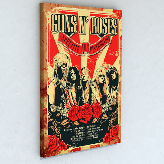 Cuadro Guns N´ Roses - AFD 50 x 36 cm