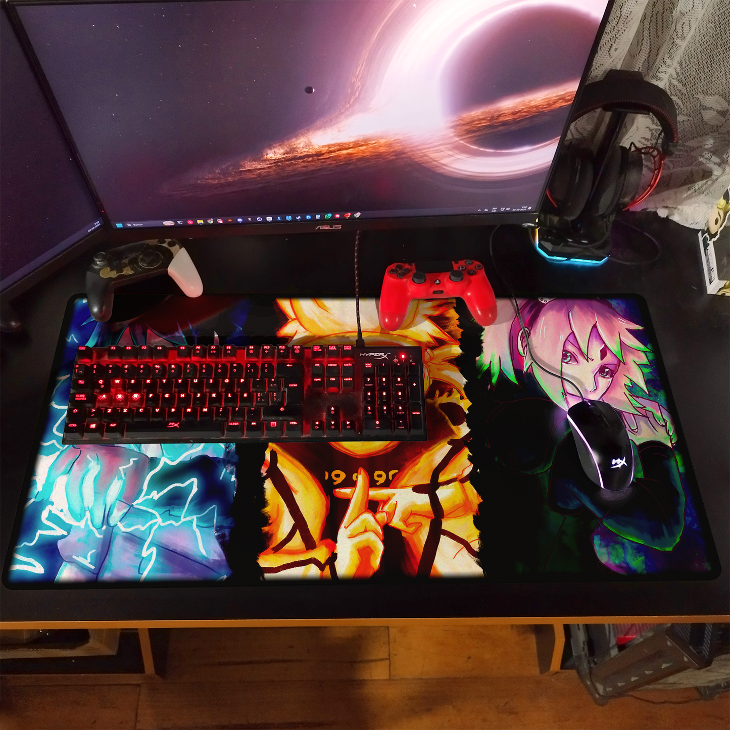 Mousepad Naruto - 80x40 cm