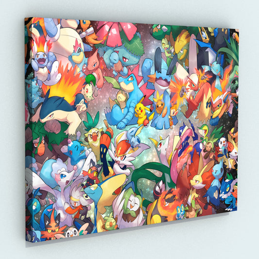 Cuadro Pokemon - Mix 1 36 x 50 cm