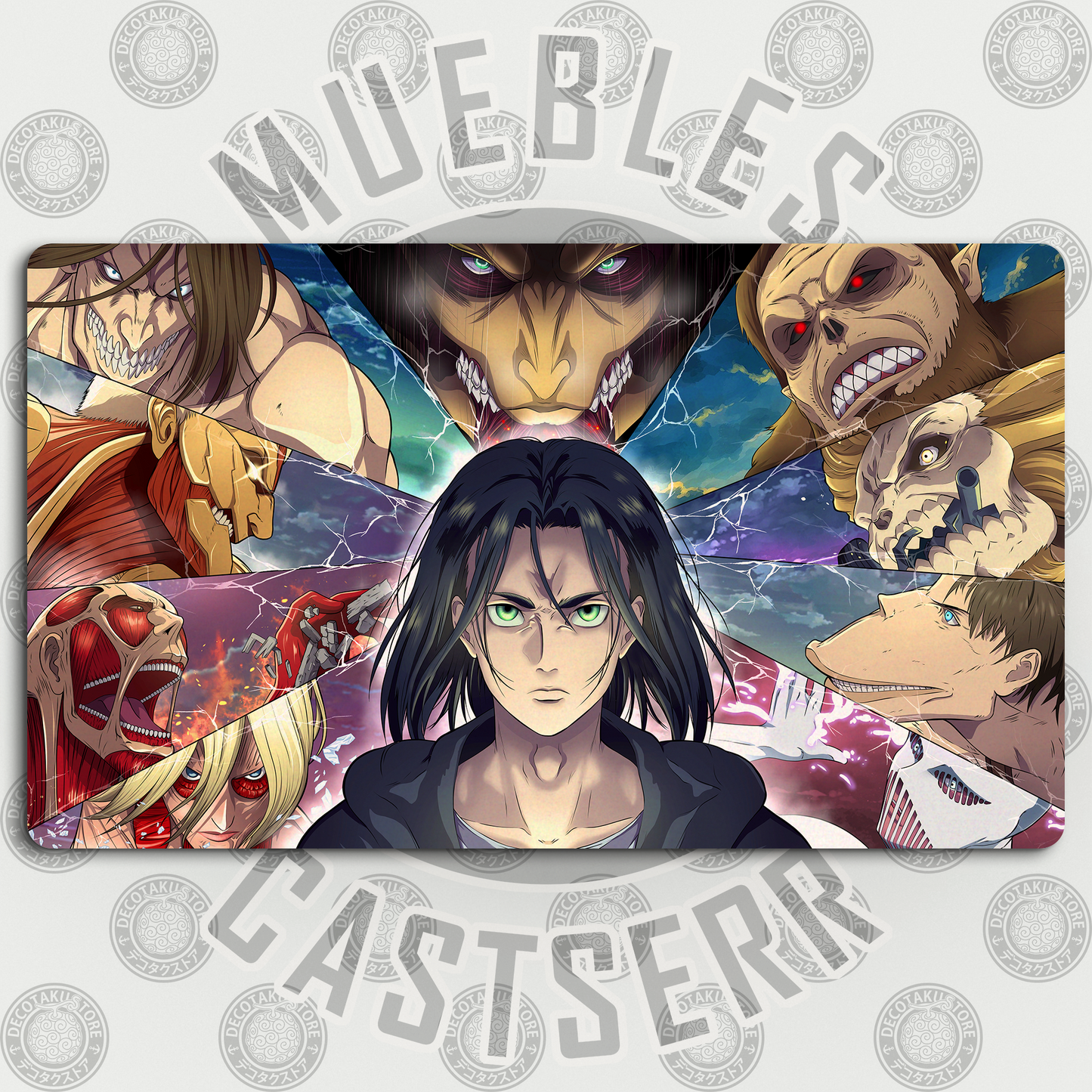 Mousepad/Gamepad Attack on Titan 60 x 35 cm
