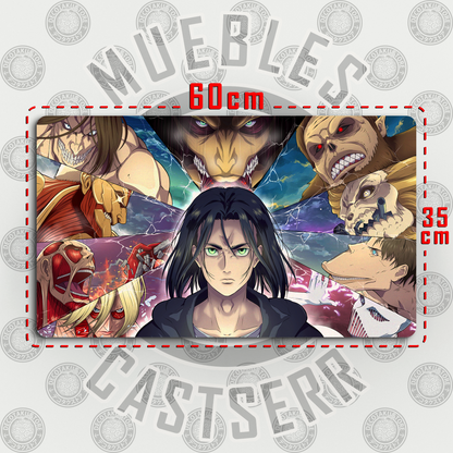 Mousepad/Gamepad Attack on Titan 60 x 35 cm