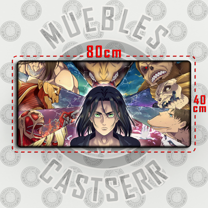 Mousepad Attack on Titan - 80x40 cm