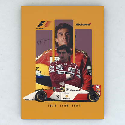 Cuadro Ayrton Senna 50 x 36 cm