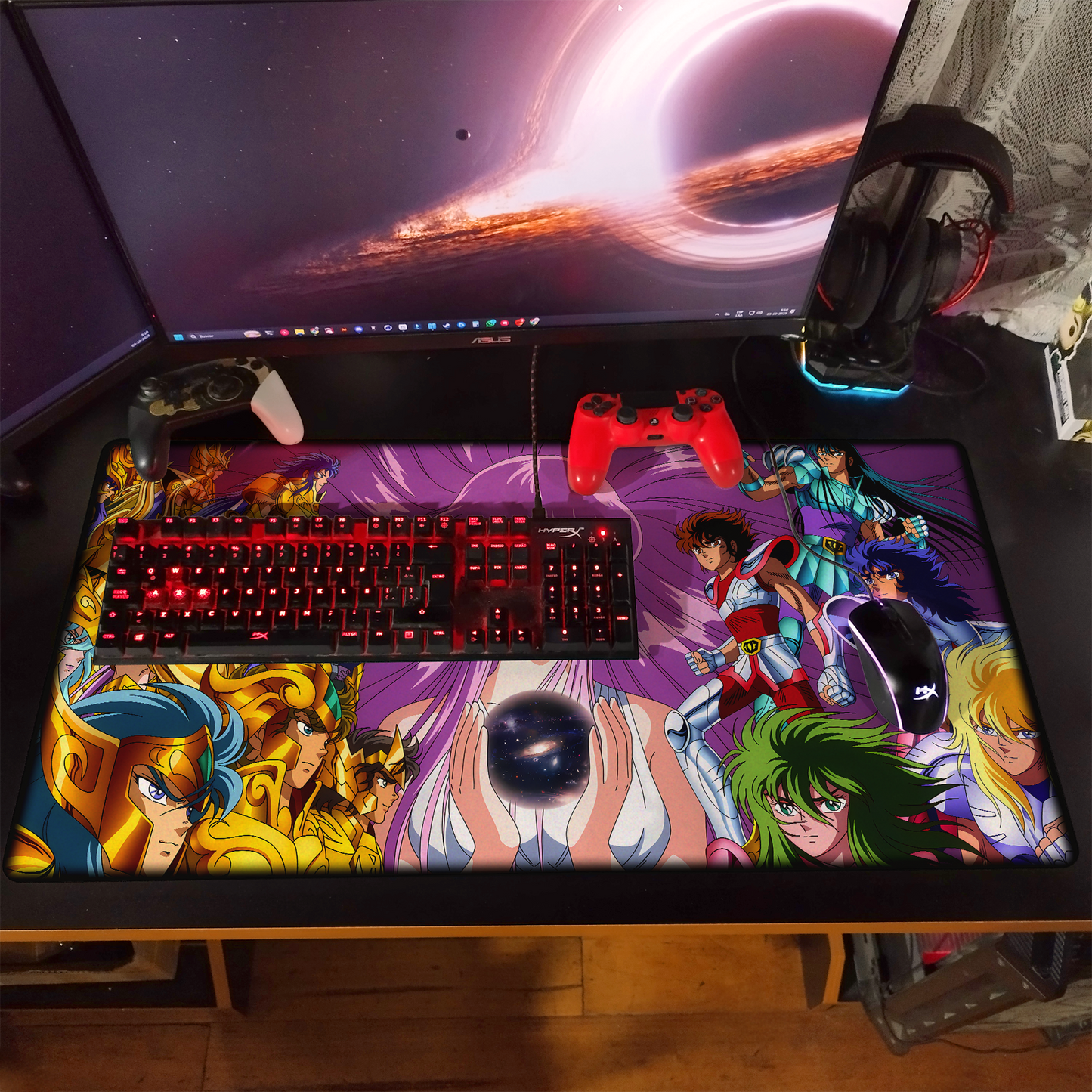 Mousepad Caballeros del Zodiaco V1 - 80x40 cm