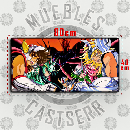 Mousepad Caballeros del Zodiaco V2 - 80x40 cm