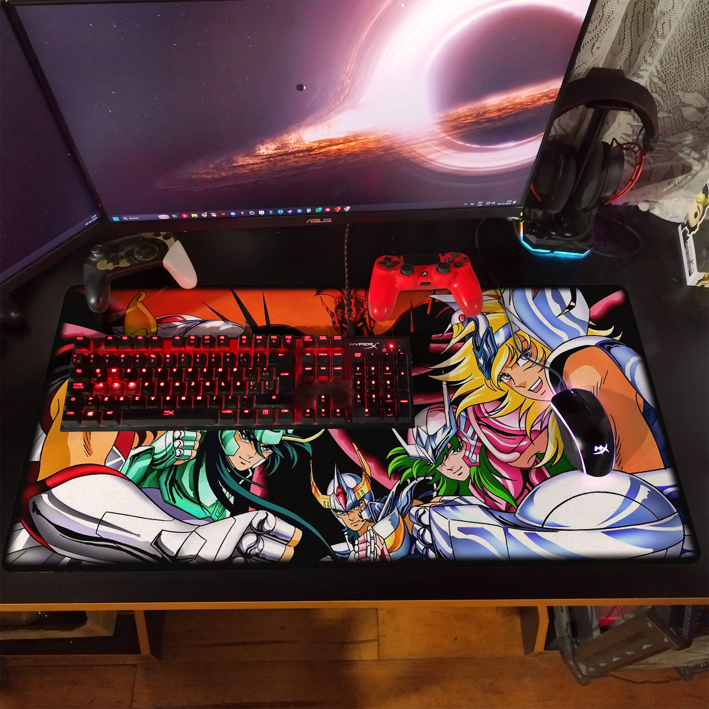 Mousepad Caballeros del Zodiaco V2 - 80x40 cm