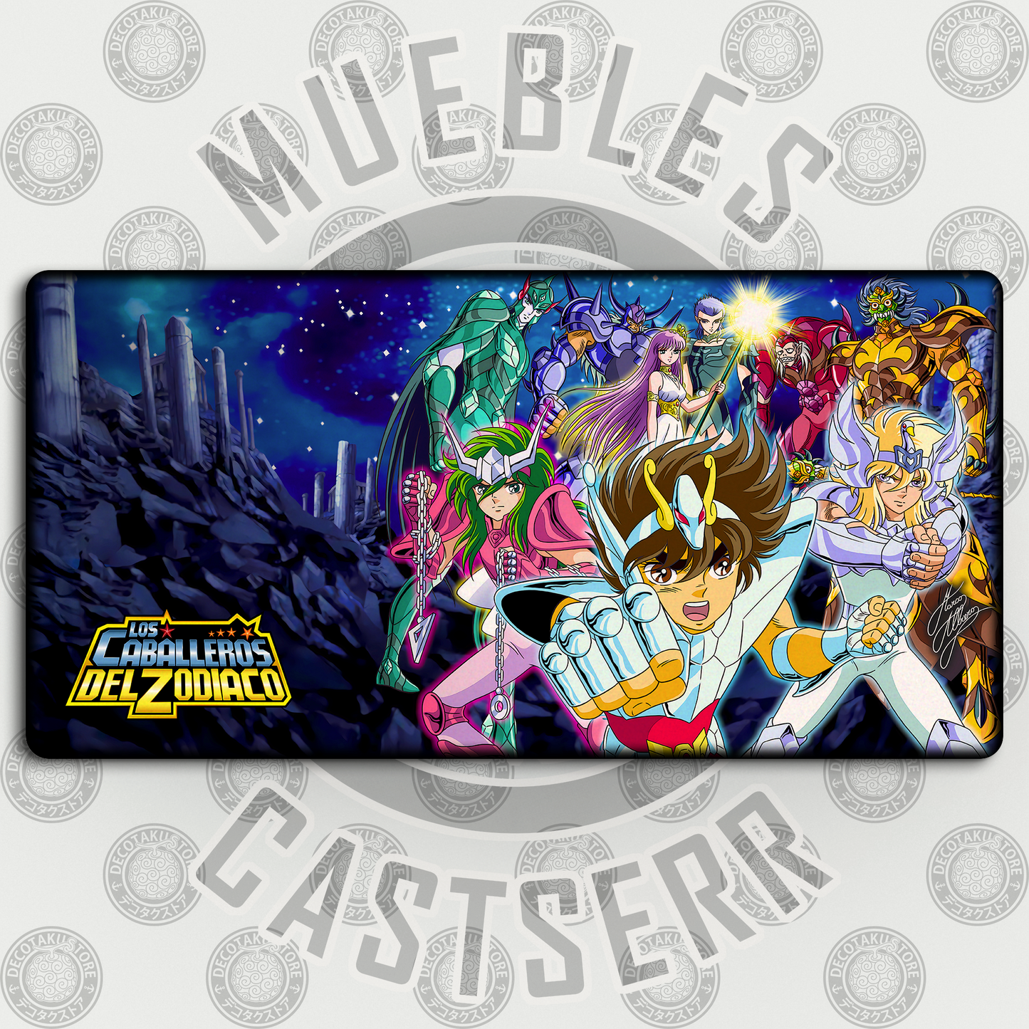 Mousepad Caballeros del Zodiaco V3 - 80x40 cm