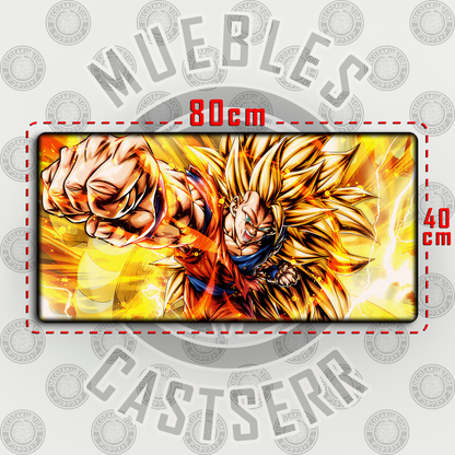 Mousepad Dragon Ball - Goku SSJ3 80x40 cm