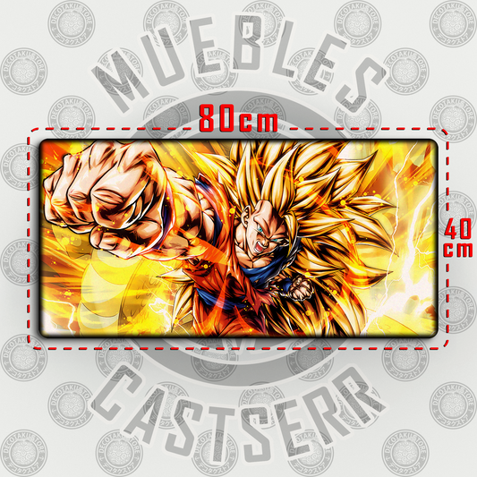 Mousepad Dragon Ball - Goku SSJ3 80x40 cm