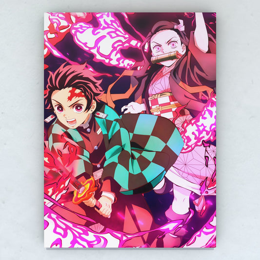 Cuadro KNY - Tanjiro & Nezuko 50 x 36 cm