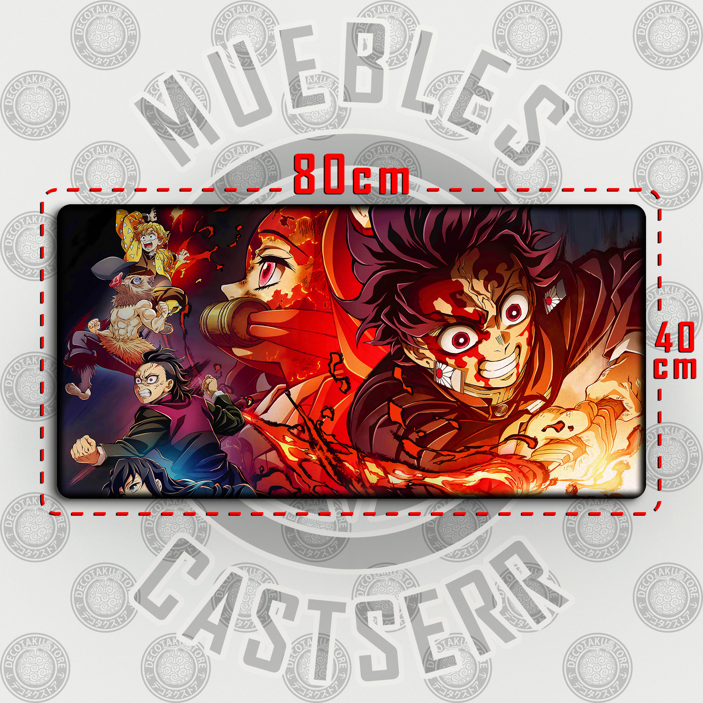 Mousepad Demon Slayer v1 - 80x40 cm