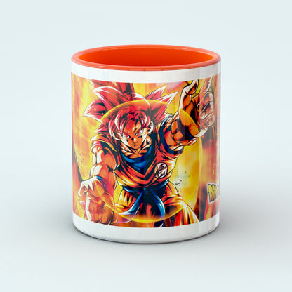 Taza DBS - Goku SSJ God 11 OZ