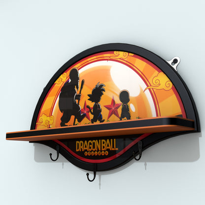 Repisa Lineal - Dragon Ball - Roshi Goku Krillin 51 cm