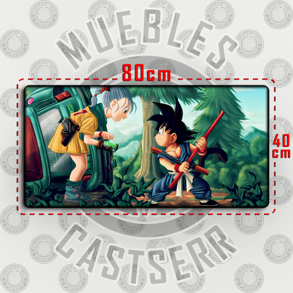 Mousepad Dragon Ball - 80x40 cm