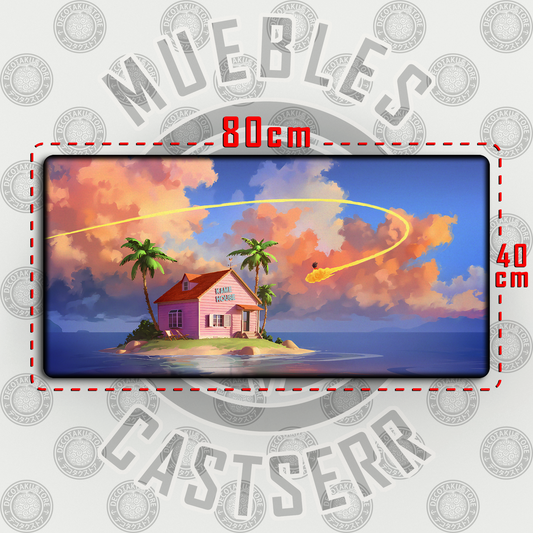 Mousepad Dragon Ball - Kame House 80x40 cm