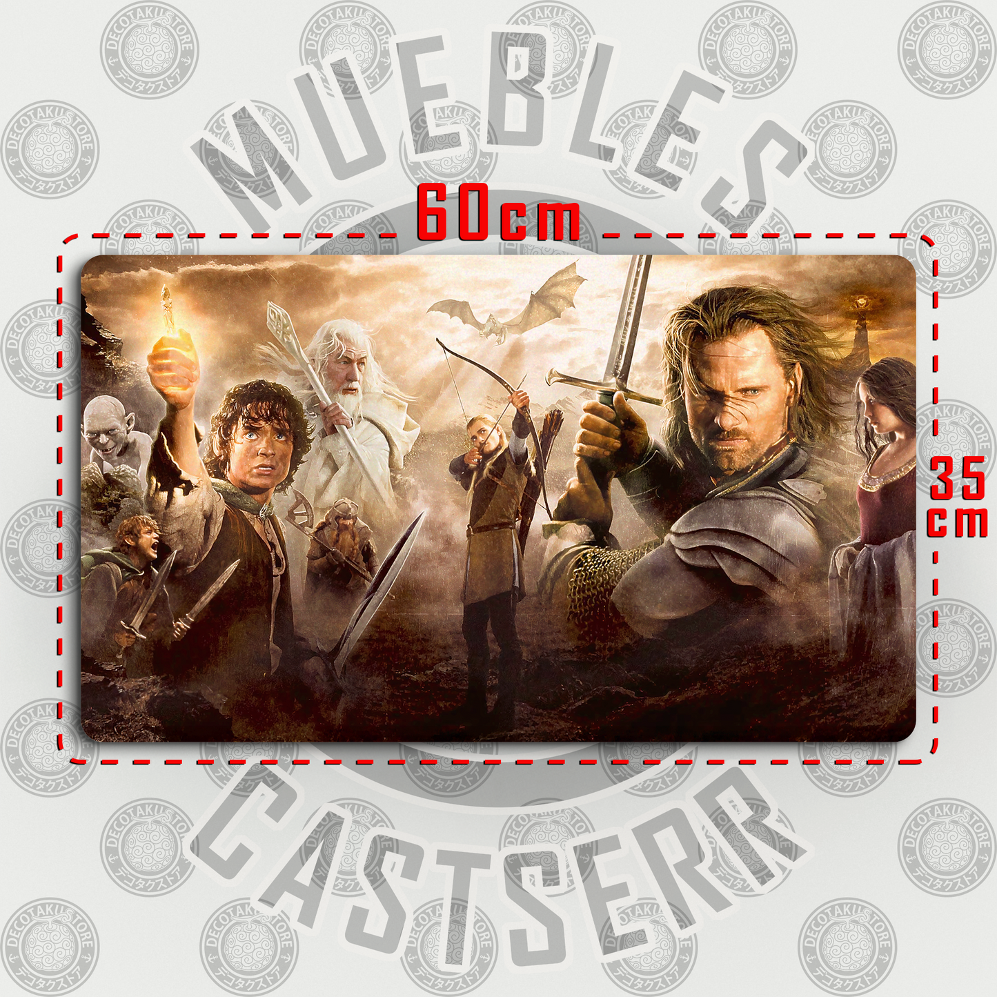 Mousepad El Señor de los Anillos 60 x 35 cm