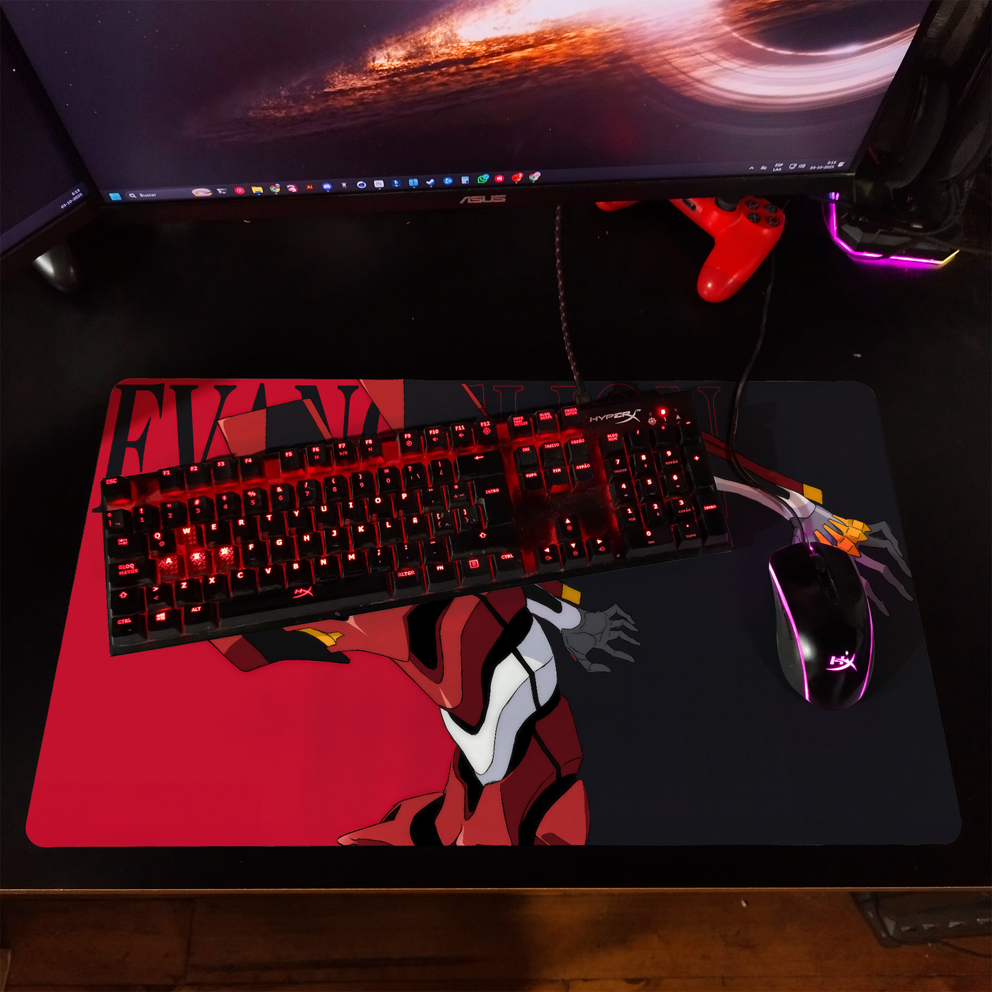 Mousepad/Gamepad Evangelion 60 x 35 cm