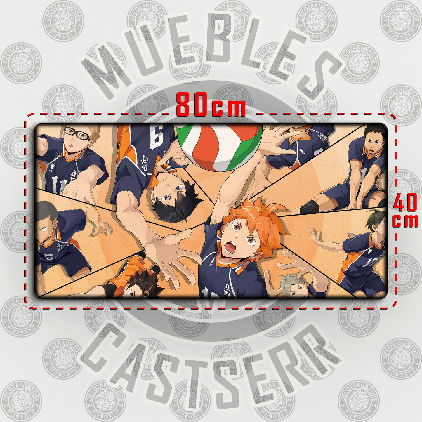 Mousepad Haikyu!!  - 80x40 cm