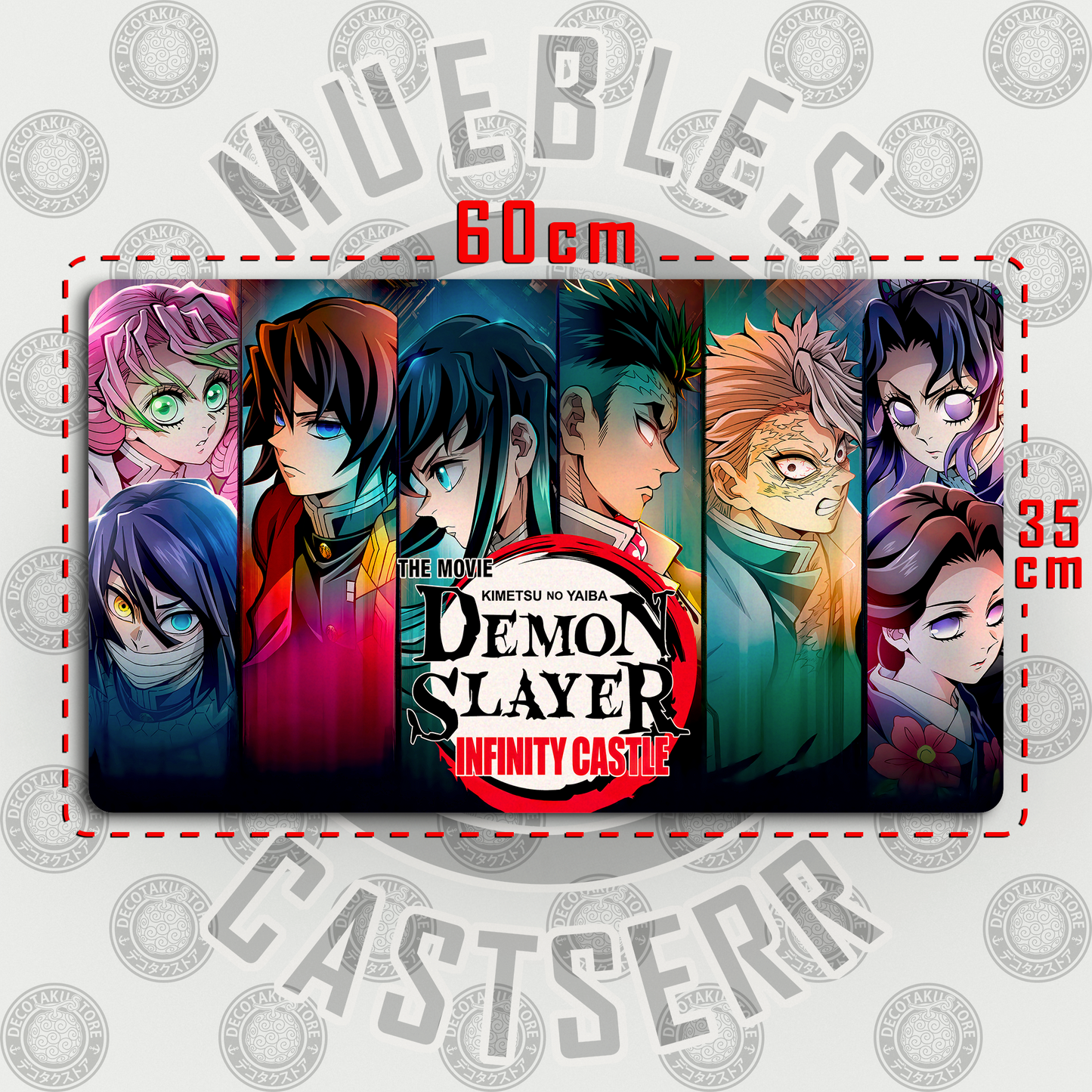 Mousepad Kimetsu no Yaiba v2 60 x 35 cm