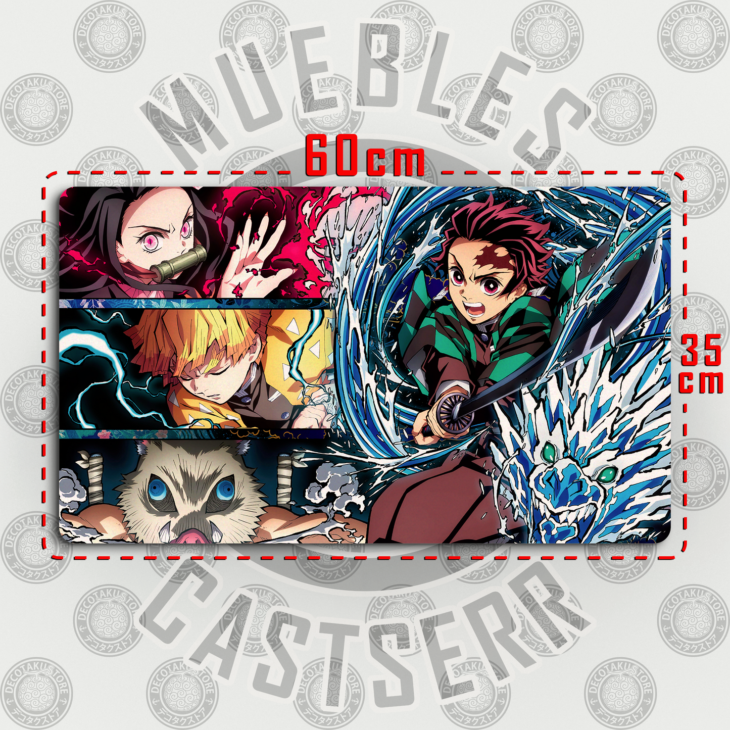 Mousepad Kimetsu no Yaiba v3 60 x 35 cm