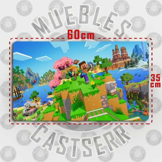 Mousepad/Gamepad Minecraft 60 x 35 cm