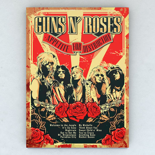 Cuadro Guns N´ Roses - AFD 50 x 36 cm