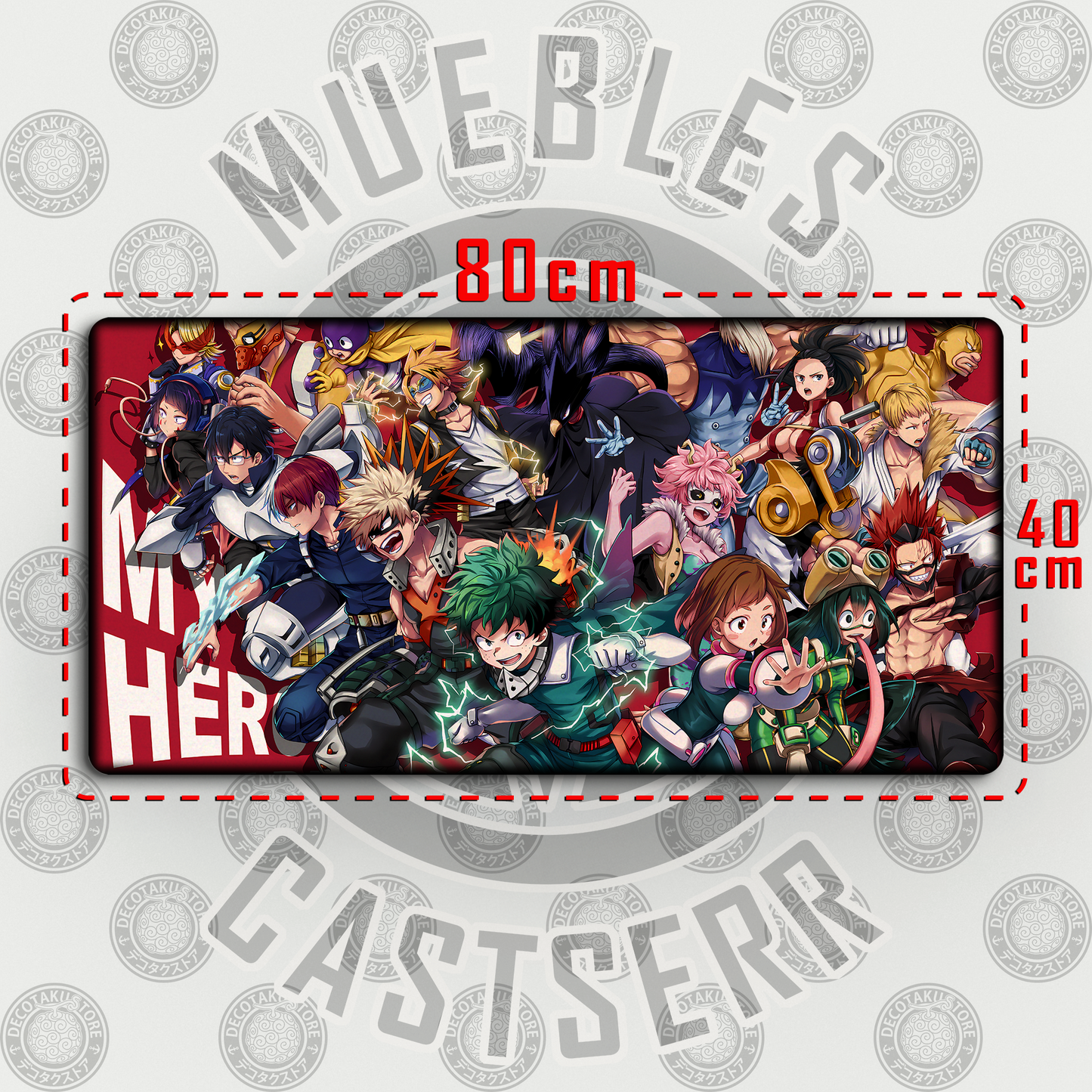 Mousepad My Hero Academia - 80x40 cm