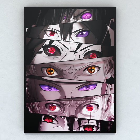 Cuadro Naruto Dōjutsu Mix 1 50 x 36 cm