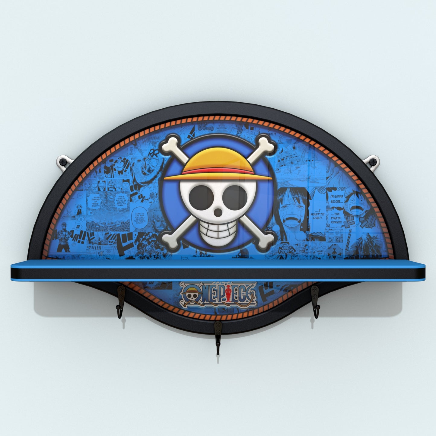 Repisa Lineal OP - Luffy (Jolly Roger) 51 cm