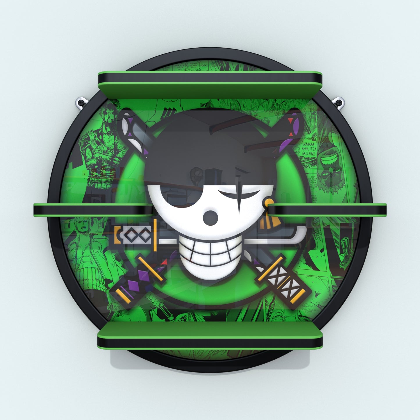 Repisa One Piece - Zoro (Jolly Roger) 51 cm