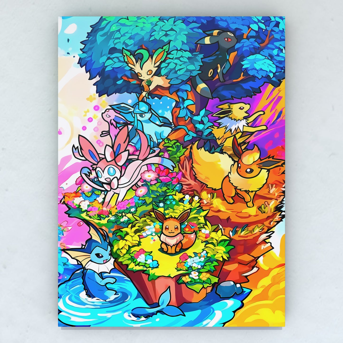 Cuadro Pokémon - Eevee Mix 1 50 x 36 cm (Copia)