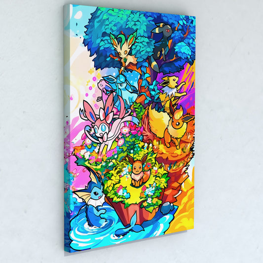 Cuadro Pokémon - Eevee Mix 1 50 x 36 cm (Copia)