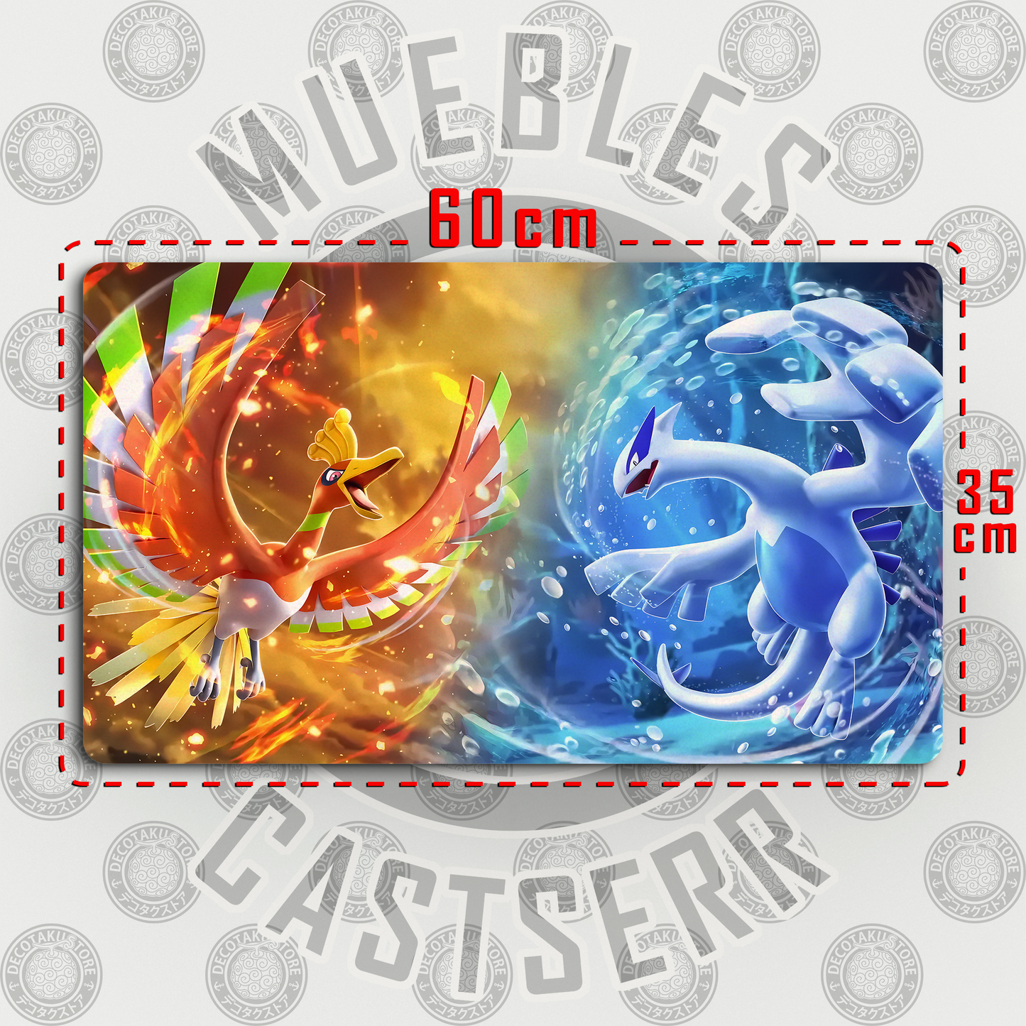 Mousepad/Gamepad Ho-Oh & Lugia 60 x 35 cm