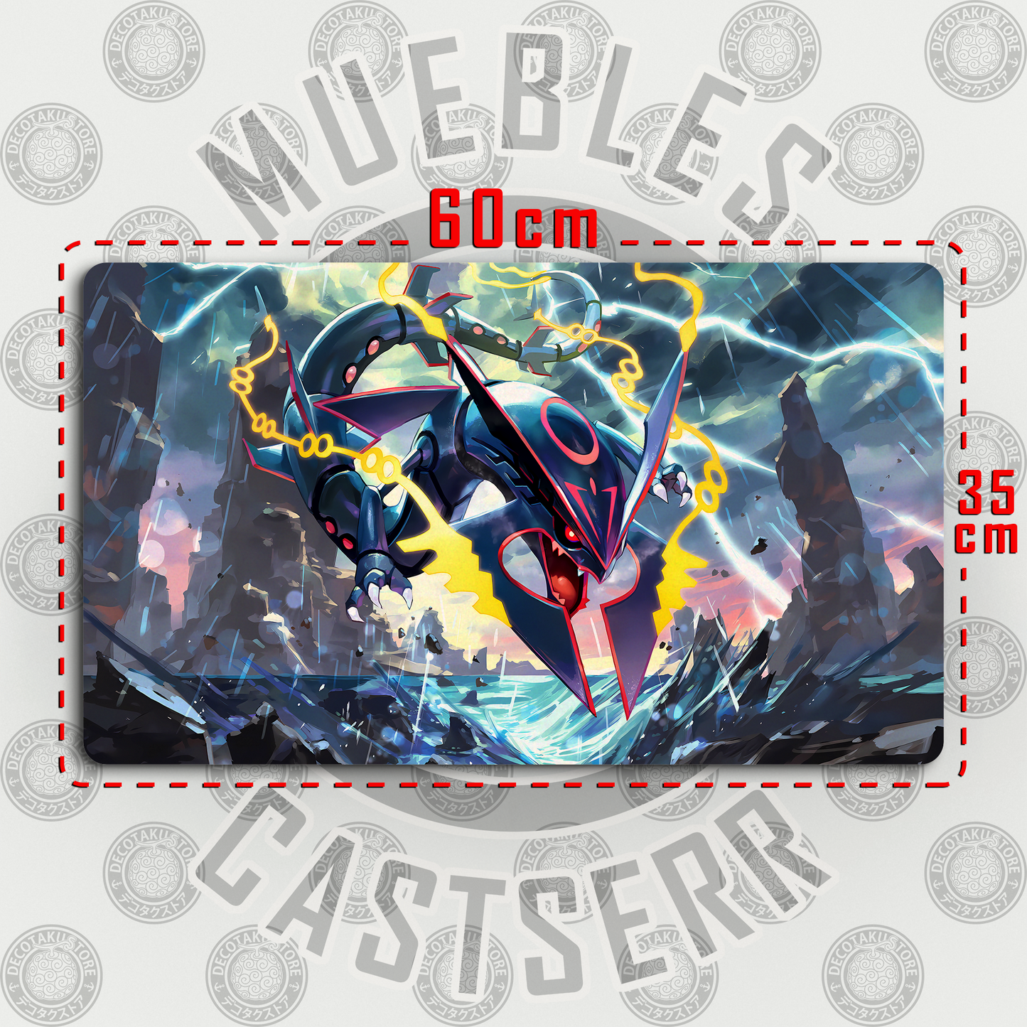 Mousepad/Gamepad Mega Rayquaza 60 x 35 cm