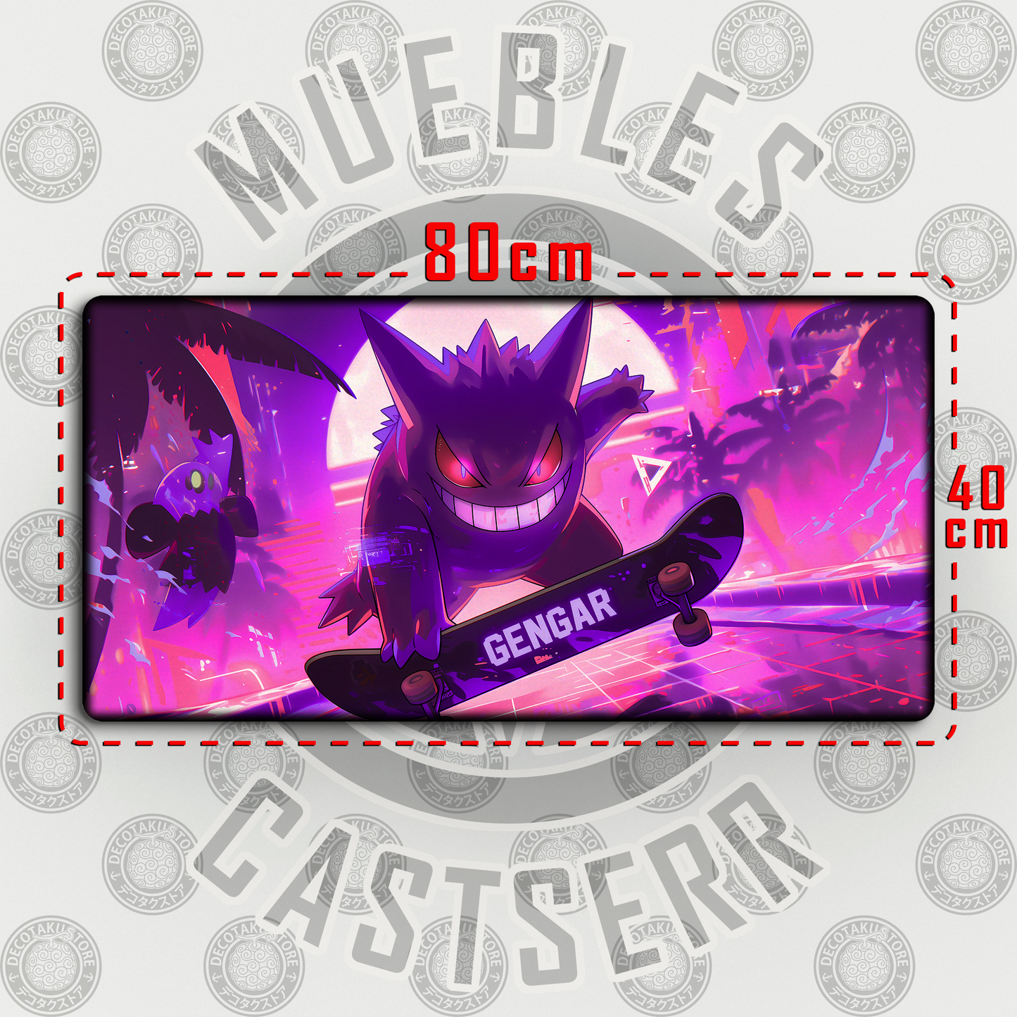 Mousepad Gengar v4 - 80x40 cm