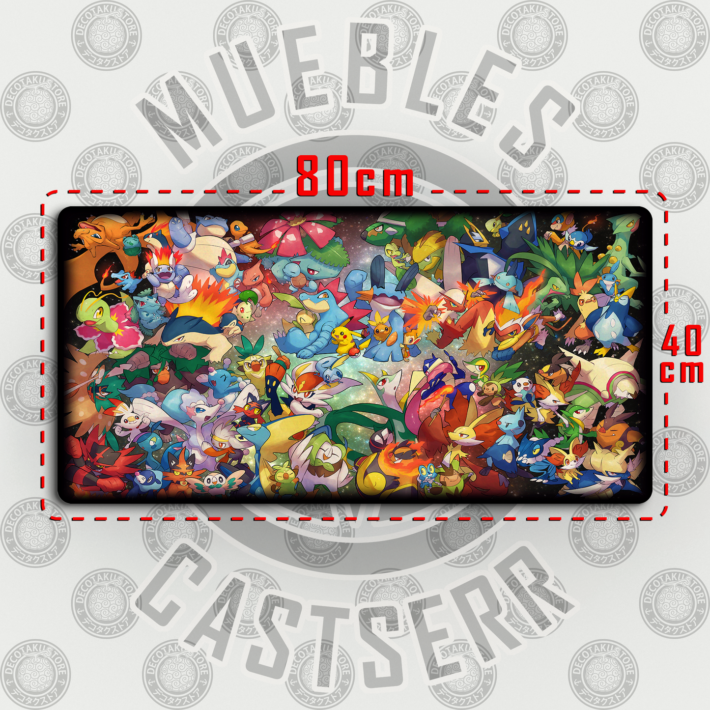 Mousepad  Pokémon - 80x40 cm
